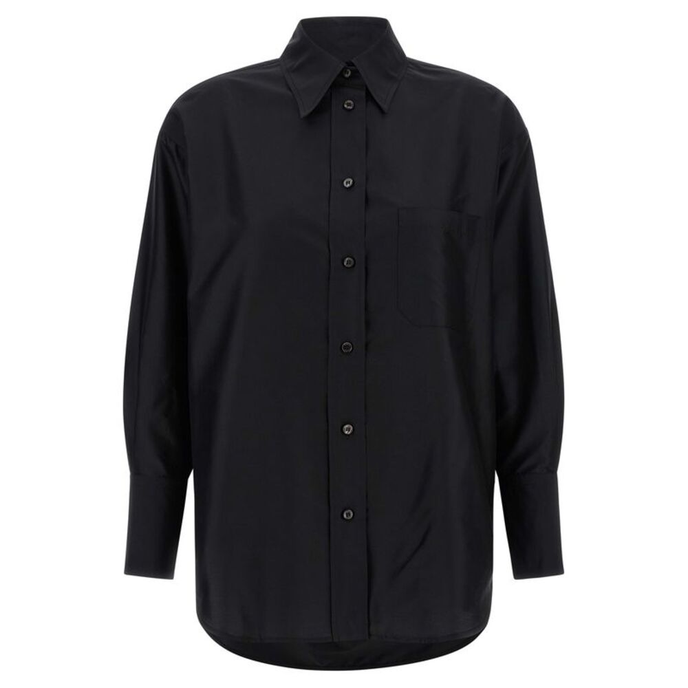 Alberto Biani Black Silk Women's Blouse
